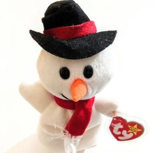 TY Snowball Snowman Beanie Baby